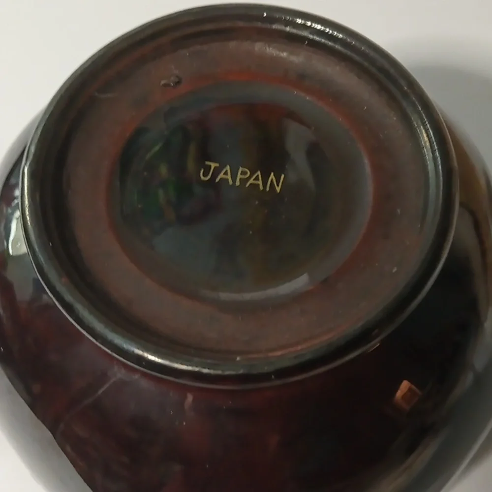 Japan 1940’s Vintage Moriage Brown Teapot LARGE